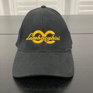 Lamborghini Orange County Black Flex Fit Hat - S/M